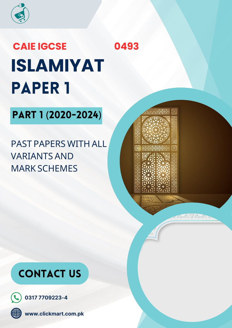 Cambridge IGCSE Islamiyat (0493) P-1 Past Papers Part 1(2020-2023) - Click Mart