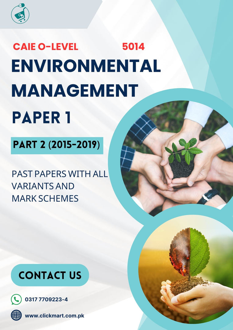 Cambridge O-Level Environmental Management (5014) P-1 Past Papers Part-2 (2015-2019)