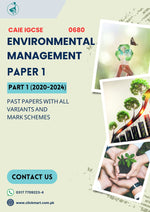 Load image into Gallery viewer, Cambridge IGCSE Environmental Management (0680) P-1 Past Papers Part-1 (2020-2023) - Click Mart
