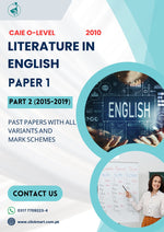 Load image into Gallery viewer, Cambridge O-Level Literature In English (2010) P-1 Past Papers Part-2 (2015-2019)
