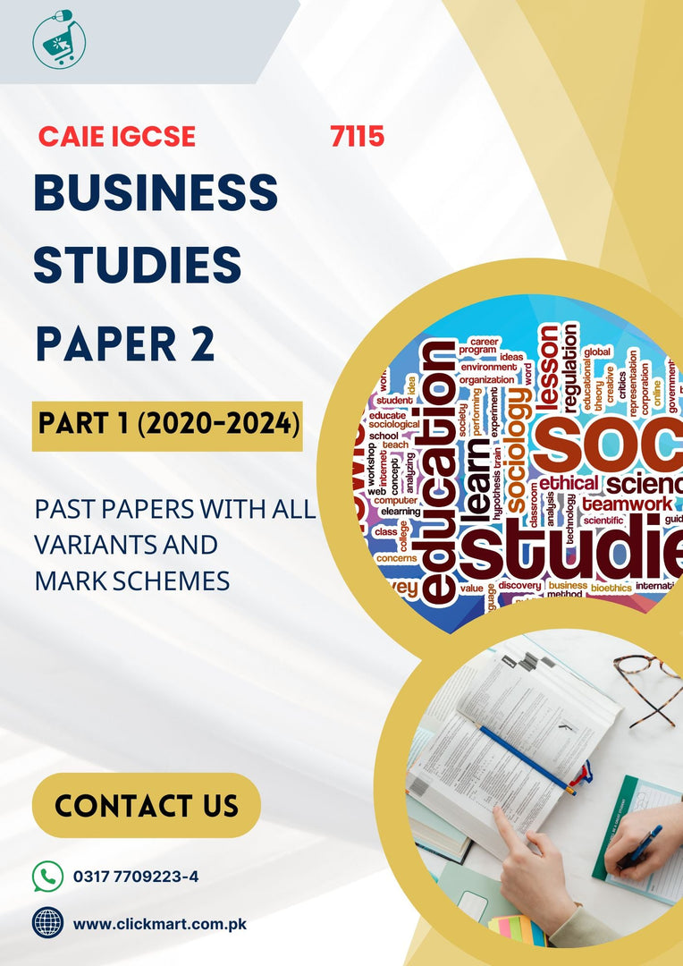 Cambridge O-Level Business Studies (7115) P-2 Past Papers Part-1 (2020-2023)