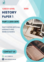 Load image into Gallery viewer, Cambridge O-Level Pakistan Studies (2059) P-1 (History) Past Papers Part-2 (2015-2019)
