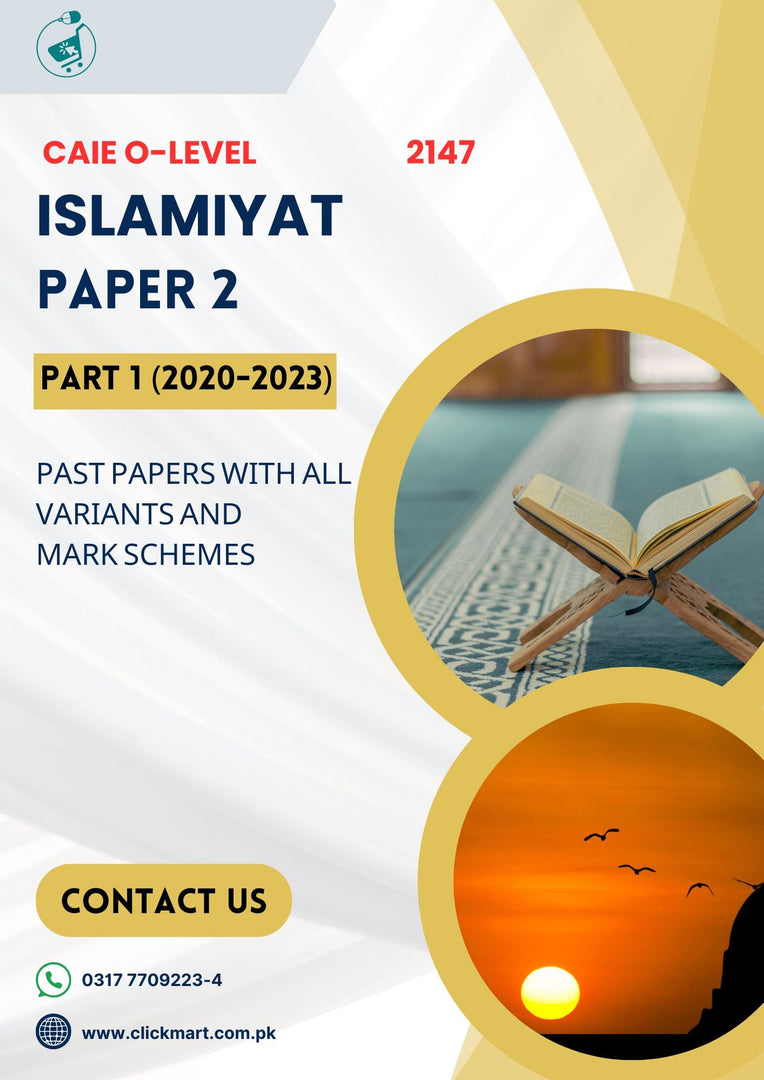 Cambridge O-Level Islamiyat (2058) P-2 Past Papers Part-1 (2020-2023)