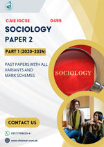 Load image into Gallery viewer, Cambridge IGCSE Sociology (0495) P-2 Past Papers Part-1 (2020-2023)
