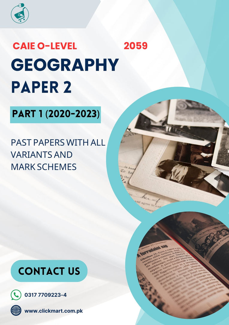 Cambridge O-Level Pakistan Studies (2059) P-2 (Geography) Past Papers Part-1 (2020-2023)