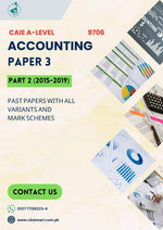 Load image into Gallery viewer, Cambridge A-Level Accounting (9706) P-3 Past Papers Part-2 (2015-2019)
