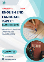 Load image into Gallery viewer, Cambridge IGCSE English 2nd Language (0510) P-1 Past Papers Part-2 (2015-2019) - Click Mart
