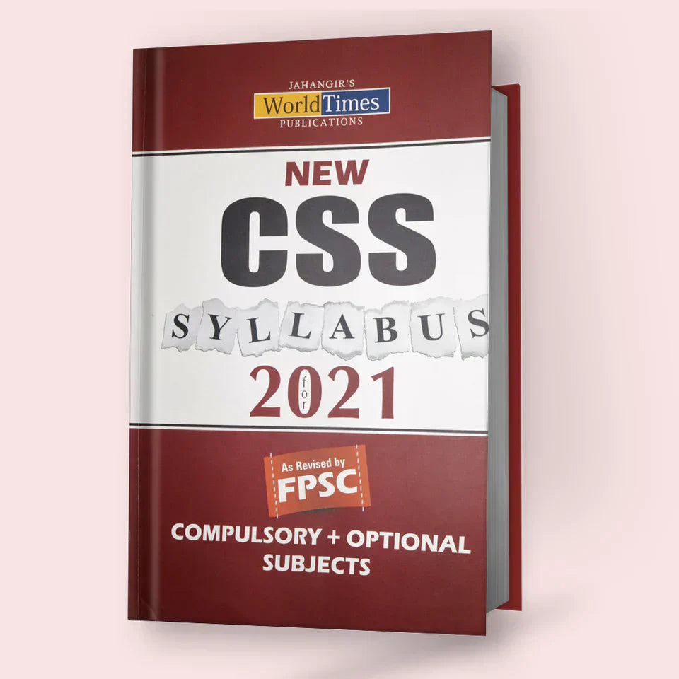 New CSS Syllabus for 2021 Compulsory & Optional Subjects Book