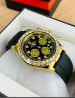 Load image into Gallery viewer, Rolex daytona Iced out tiger eye edition and ring diamond  With date working master lock rolex - Click Mart
