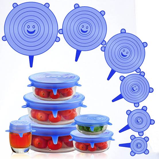 6Pcs Silicon Lids