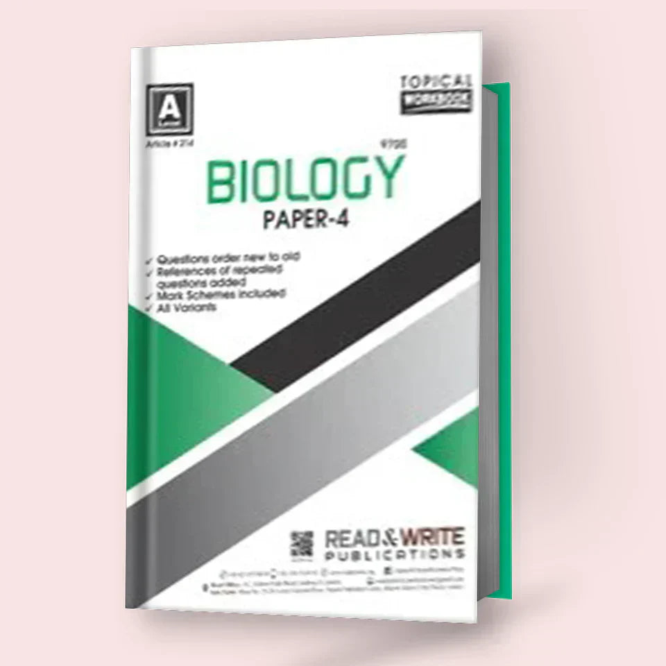 Cambridge A-Level Biology (9700) Paper-4 Topical R&W 214